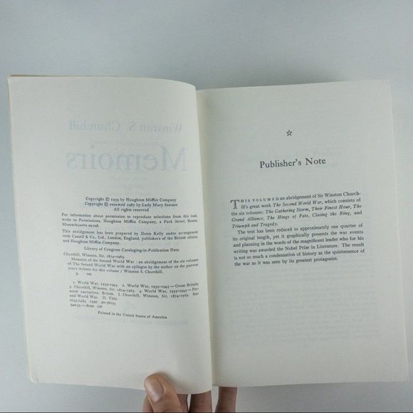 2/$25 - Memoirs of the Second World War by Winston S. Churchill - Picture 5 of 12